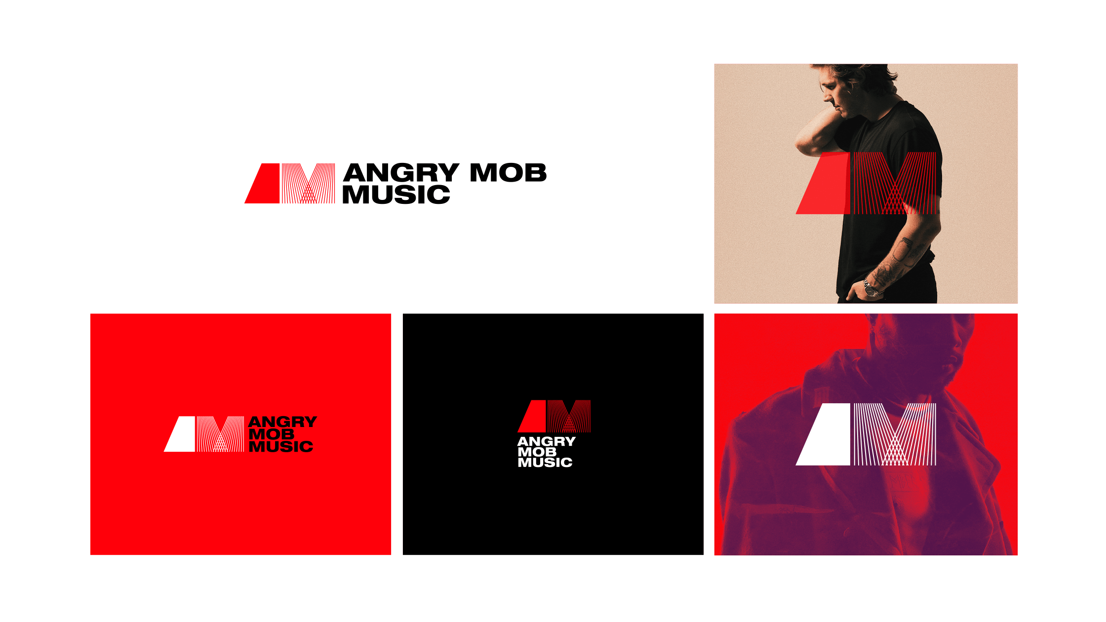Angry Mob Music primary logo displayed with bold, modern typography.